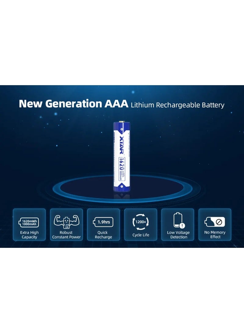 XTAR 4pcs AAA Lithium 1620mWh Battery - Image 2